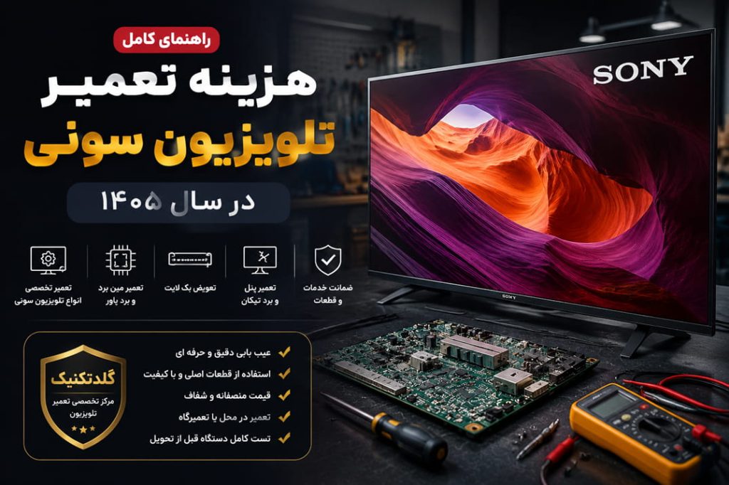 هزینه تعمیر تلویزیون سونی در سال ۱۴۰۵